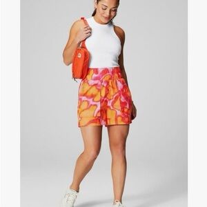 Fabletics Ultra High Rise Piped Nylon Shorts